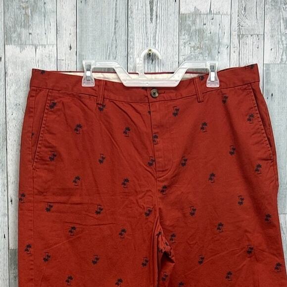 Old Navy Mens Size 40 Ultimate Slim Stretch Cotton Palm Tree Board Golf Shorts - Picture 2 of 4